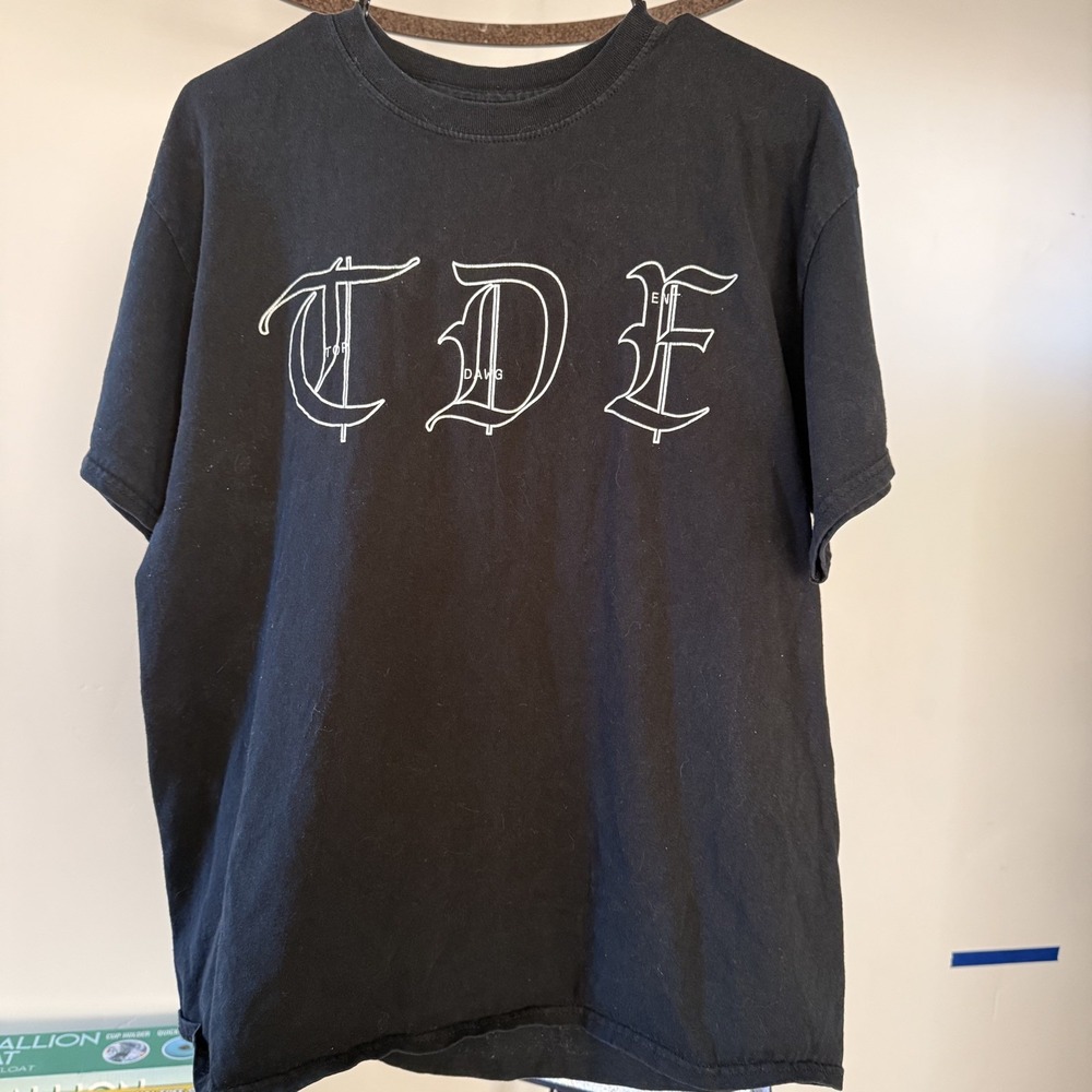 TDE Kendrick Lamar Shirt Mens Small Black Studio Rules Graphic Crewneck